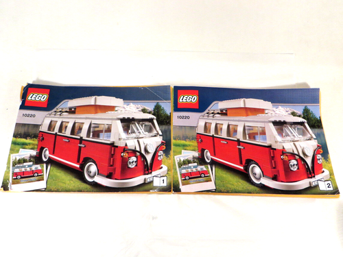 Lego 10220 Volkswagon Camper Van 1 & 2 Manuals 1334pcs Missing Pieces Ages 16+