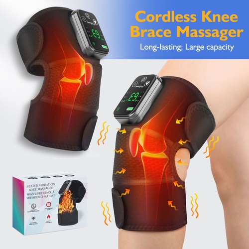 2PCS Heated Vibration Knee Joint Brace Wrap for Shoulder Elbow Knee Massager - Picture 3 of 19
