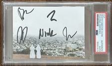 Death Cab For Cutie AUTOGRAPHED FULL BAND SIGNED PICTURE ART CARD PSA DNA COA