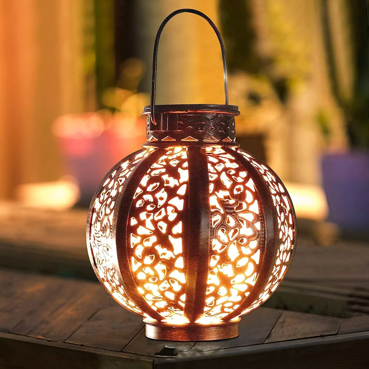 2 Pack Solar Lanterns Outdoor Hanging Solar Lights Decorative