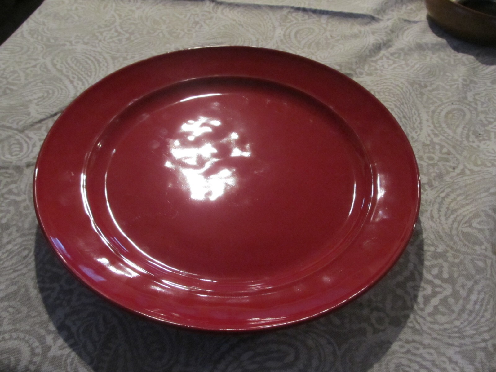 MATCERAMICA RED HANDMADE CERAMIC ROUND DINNER PLATES PORTUGAL eBay
