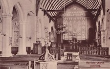 Postcard - Mayfied Church - Interior