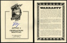 Steve Woz Wozniak SIGNED Apple 1 I Computer Manual Founder PSA/DNA AUTOGRAPHED
