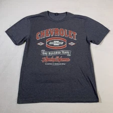 Chevrolet Classics Shirt Mens Large Gray Short Sleeve Cotton General Motors U11