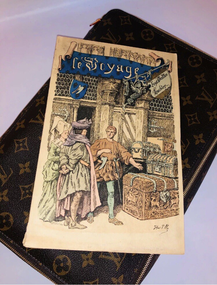 Auth Louis Vuitton **RARE** Trunk book Le Voyage 1894
