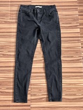 Womens Levi's 710 Super Skinny Jeans Black Size 29x28