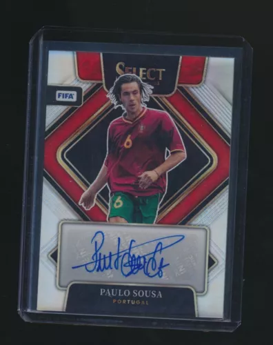 PAULO SOUSA 2022-23 PANINI SELECT FIFA SIGNATURES SILVER PRIZM PARALLEL 