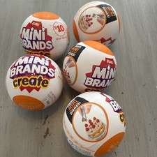 NEW Zuru Mini Brands Create Masterchef MINI DISHES Blind Surprise LOT OF 5