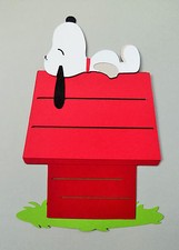 Charlie Brown Snoopy Peanuts Paper Die Cut Scrapbook Embellishment