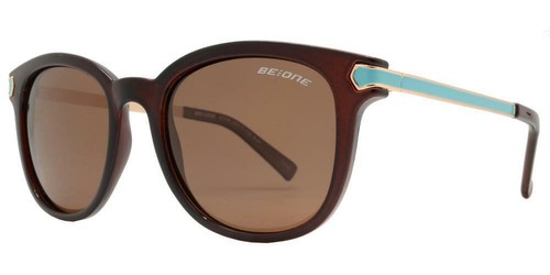 Women BeOne Polarized Premium Horn Rimmed Round Vintage Fashion Sunglasses - 第 12/12 張圖片