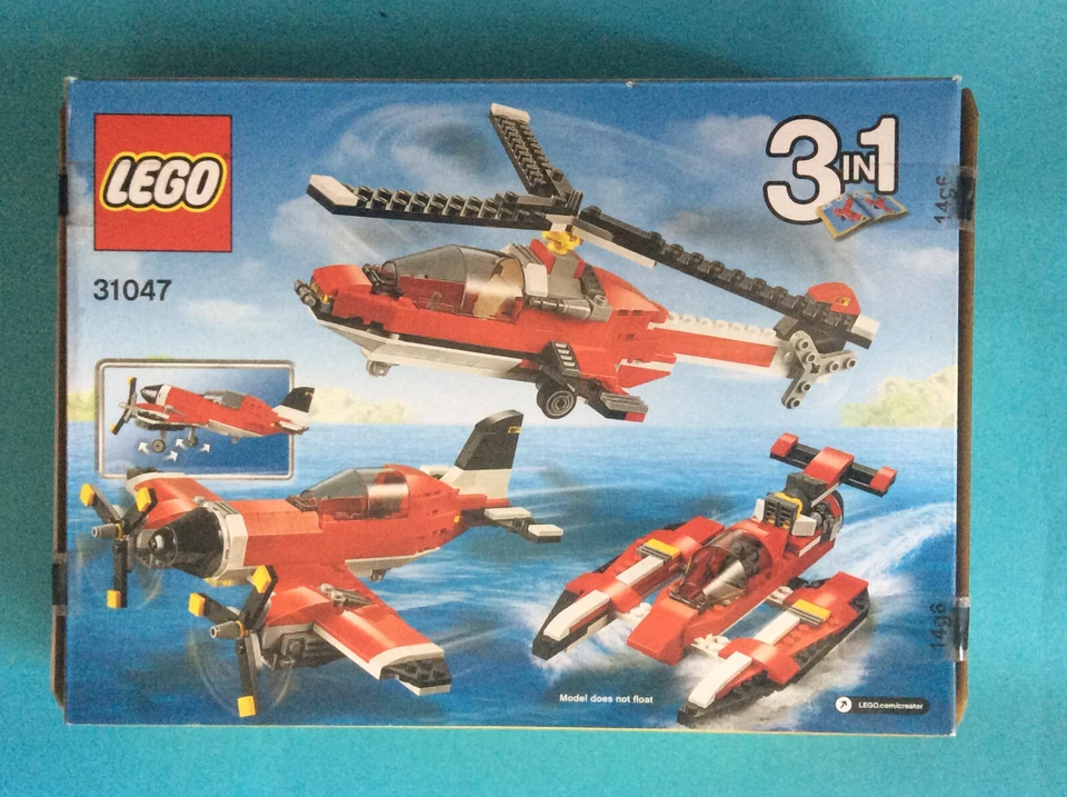 LEGO Set Kit Mini Figure Sealed-NEW Red Plane Creator 3 in 1 Retired No 31047 - Image 2 of 2