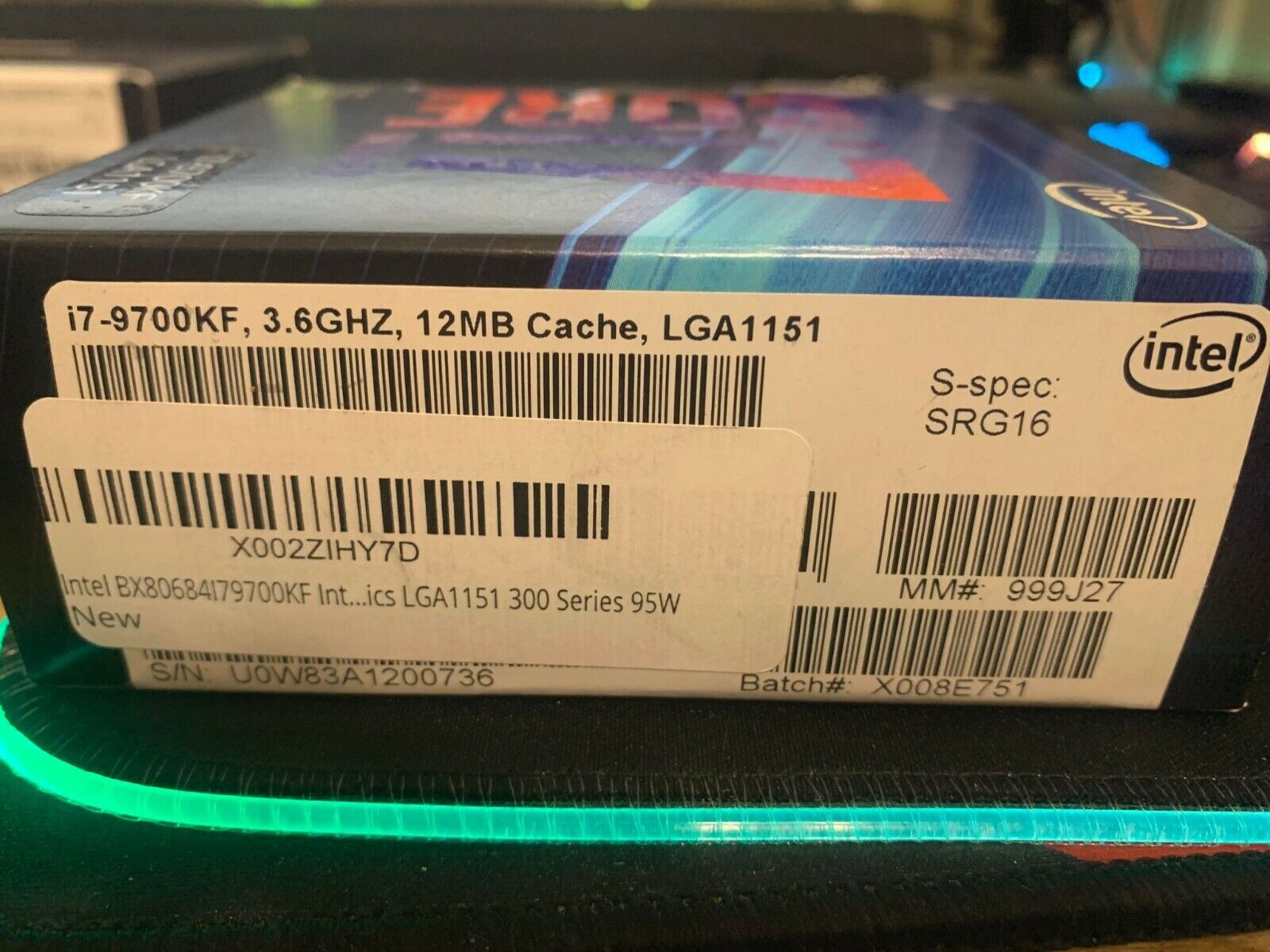 Intel 999DLA Intel Core i7-9700KF Desktop Processor for sale