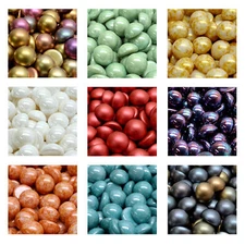 Rutkovsky 111-95050 Flat Back Cabochon Pressed Beads Czech Glass Many Sizes