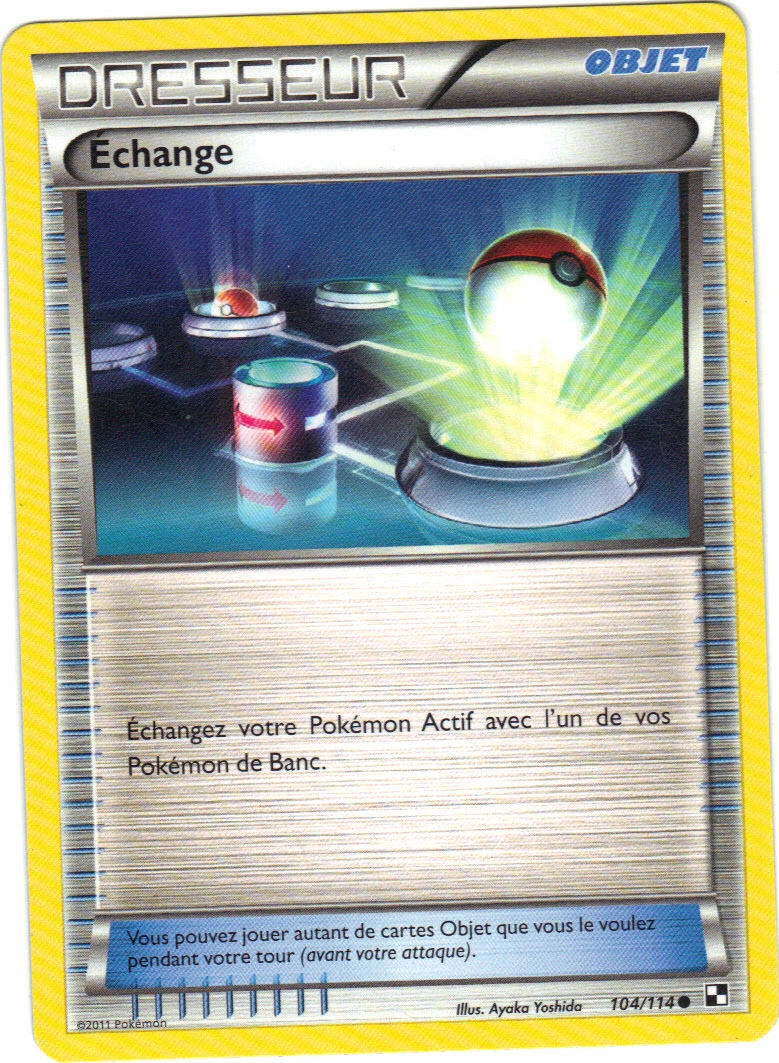 Pokemon n° 104/114 - Entrenador - Intercambio (8130) - Tarjeta JCC