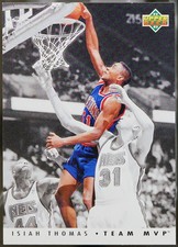 1992-93 Upper Deck - Team MVPs Basketball Isiah Thomas #TM9 NM