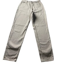 Vintage Lee Riveted Women’s Tan High Rise Jeans 100% Cotton Made in USA 31x33