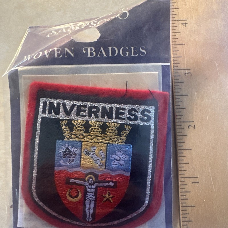 Vintage Sampson's Woven Badge Inverness Metallic Finish Patch