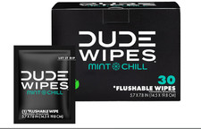 DUDE Wipes On-The-Go Flushable Wipes - 1 Pack, 30 Count, Select Your Pack 