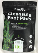 Bandoo Natural Cleansing Foot Pads Detox Natural Ingredients EXP 02/12/2027