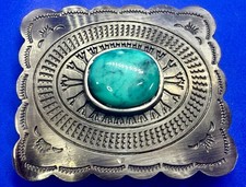 Southwestern Native American Tribal Art Pattern Navajo Style Belt Buckle