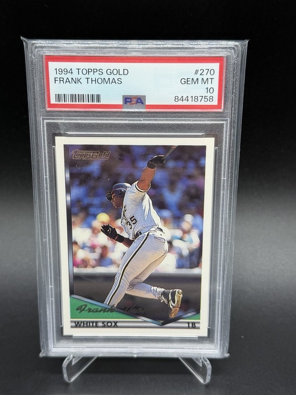1994 TOPPS GOLD FRANK THOMAS PSA 10 MLB HOF VERY LOW POP OF 22