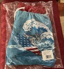 Looney Tunes Swim Short Size XS 4-5 Boys Bright Blue -NWT-