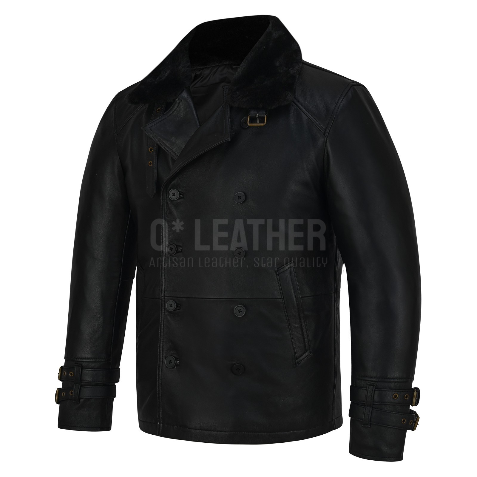 Leon S Kennedy Requiem RE9 Coat Style Black Real Cow Hide Leather Jacket - second product detail image