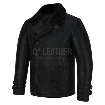 Leon S Kennedy Requiem RE9 Coat Style Black Real Cow Hide Leather
