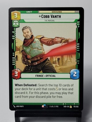 Star Wars Unlimited- Shadows of the Galaxy - Cobb Vanth - The Marshal