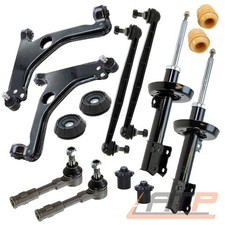 2x STOßDÄMPFER SET MIT QUERLENKER UND SPURSTANGENKOPF VORNE FÜR OPEL ASTRA G
