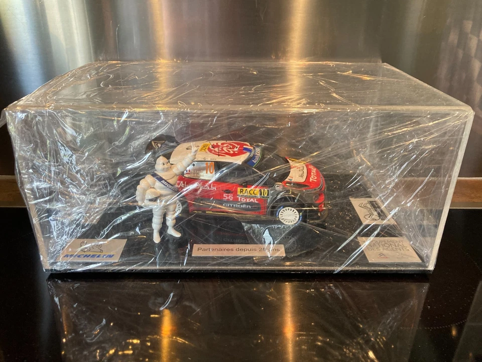 RARE COFFRET CITROEN C3 WRC LOEB RALLYE DE CATALOGNE 2018 100 ANS CITROEN 1/18 - Photo 2/4