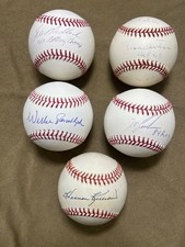 5 Autograph Baseball Lot - JSA, PSA. TRISTAR