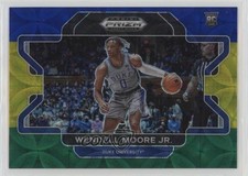 2022 Prizm Draft Picks Choice Blue Yellow & Green Variation Wendell Moore Jr 6o3