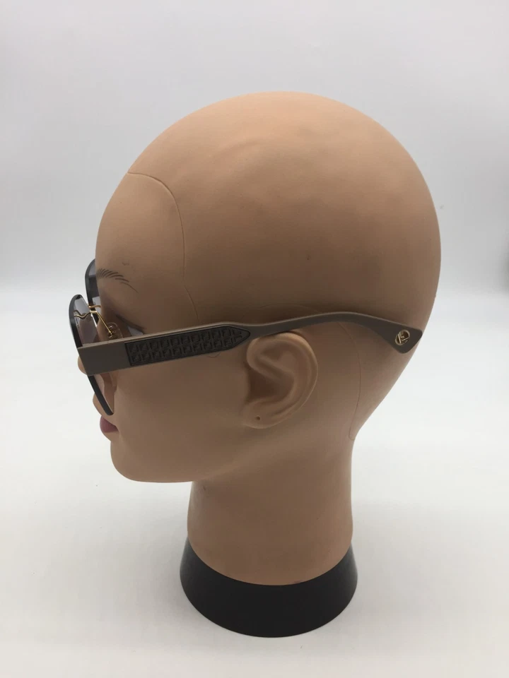 Gafas de sol Fendi para mujer de diseñador doradas/grises 63-16-146 lentes azul claro Foto 4 de 4