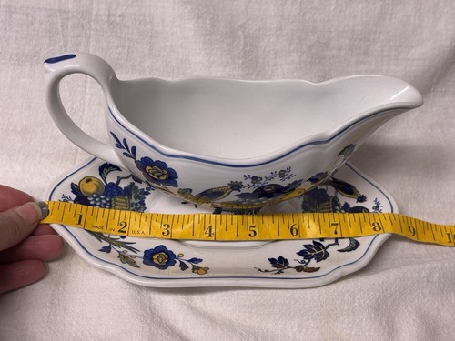 Spode Gravy Barca e Sottopiastra Separata Bluebird 8" Sottopiastra Asis - Foto 6 di 10