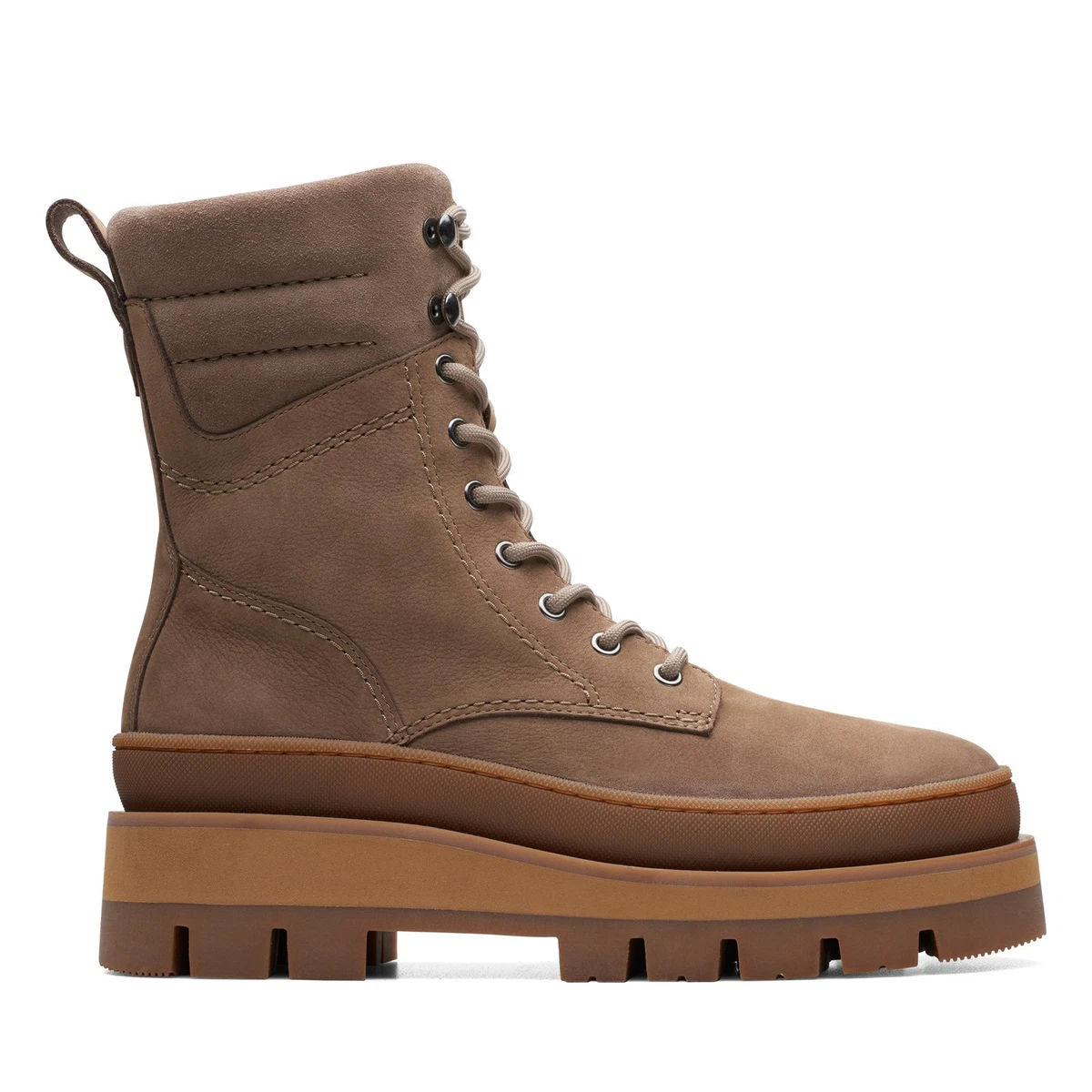 Vintage Clarks Green Canvas‎ Brown Leather Wool Lined Boots 11 M Waterproof kfcbarstool x Thursday Boots! We main image 2