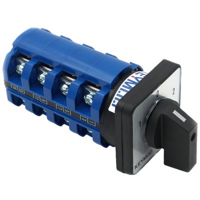 KEYMOO 63A Rotary Change-Over Switch, 4NO 4 NC 2-Way 660V Universal Grey