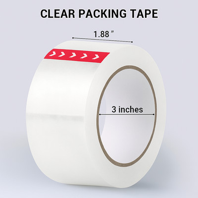 2 Mils Packing Shipping Tape 1.88  x 110 Yards Carton Sealing Clear Packing Tape