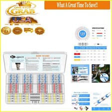 120PCS Heat Shrink Solder Seal Wire Connectors Kit Waterproof Insulated Butt ...