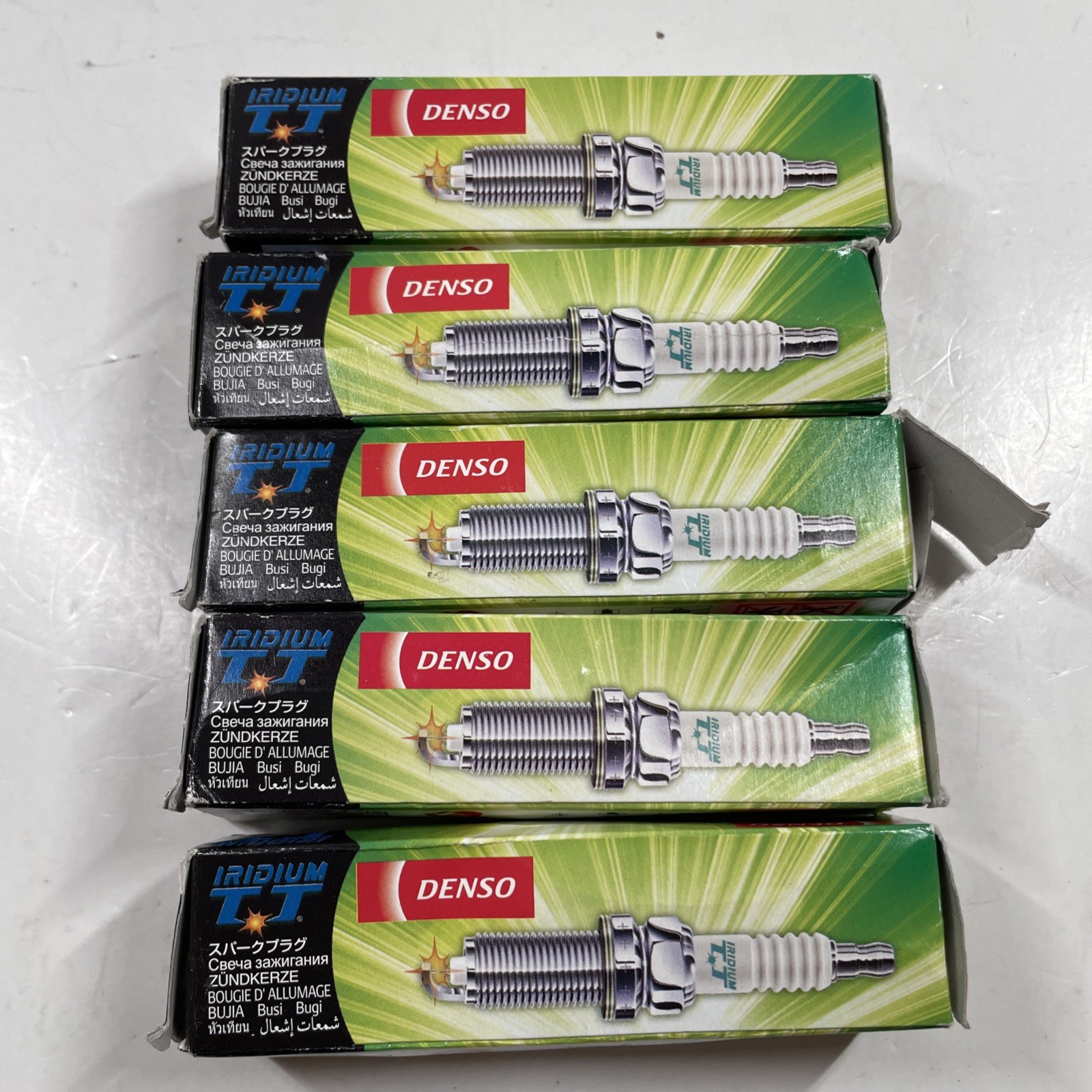 For LEXUS V6 Denso Iridium TT 3 Prong Spark Plugs IKBH20TT/4705 Set of 5