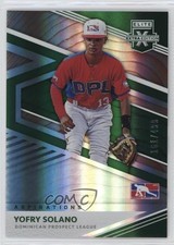 2020 Panini Elite Extra Edition Aspirations Green /499 Yoffry Solano #179 sh7