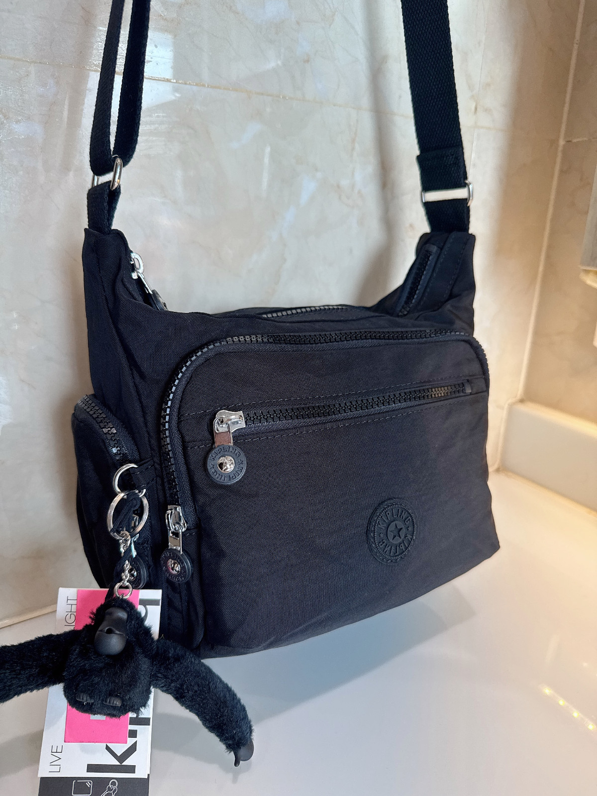 NWT Kipling Women's handbag Crossbody hipster in Black shouler bag