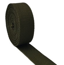 AnseTendance - Sangle coton uni 25mm pour sacs main couture anse strap vert Kaki