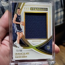 2024 Immaculate Zach Edey The Standard Patch /99 RC