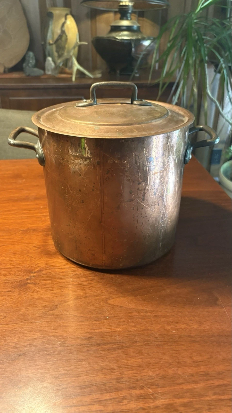 Vintage 8” Bourgeat #20 Copper Casserole / Stock Stew Pot & Lid 7 1/2”T France
Opens in a new window