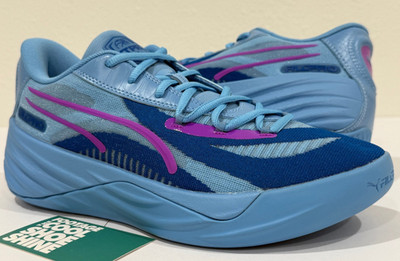 PUMA ALL-PRO NITRO NXTPRO SCOOT BALL LIGHT BLUE TEAM ROYAL PURPLE 312461-01 8.5