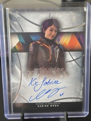 Natasha Liu Bordizzo as Sabine Wren On Card Auto Topps Star Wars Masterwork