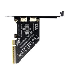 Adapter PCI-Express 4.0 PCIE 8X To Dual Oculink SFF-8612 SFF-8611 Raid0