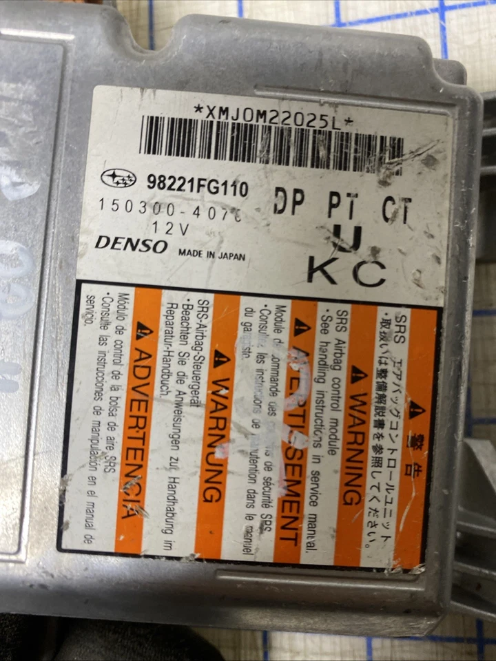 2008-2014 Subaru Impreza WRX SRS Control Module 98221FG110 OEM 🛞 - Image 3 of 3