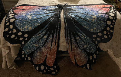Butterfly Wings Halloween Costumes Fairy Wings Adult Soft Fabric Theatre